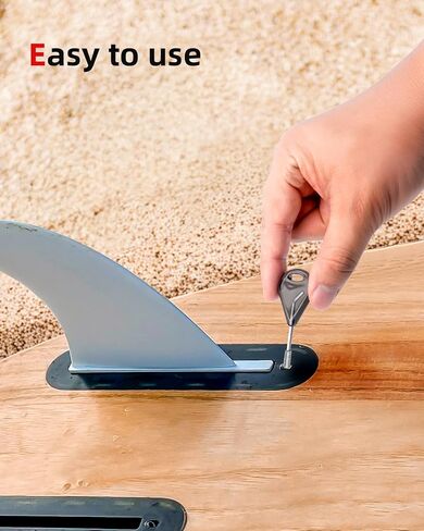 Abahub Surfboard Fin Key Key Kit لعقود الآجلة/زعانف FCS مع مشط شمع الأمواج و 2 مفاتيح ومسامير إضافية in Saudi Arabia