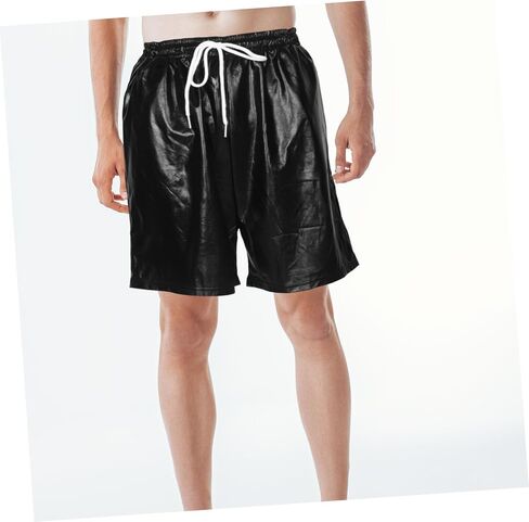 Fashionable Disco Outfit Men's Rave Shorts Men's Metallic Pants for Parties Stage Performances Stylish Dance Wear in Saudi Arabia