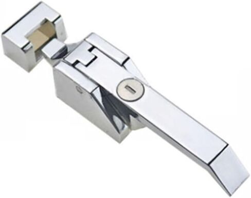 Stainless Steel Cabinets Buckle Lever Compression Door Lock 1Pcs(ZincAlloy withoutKey-01) in Kuwait