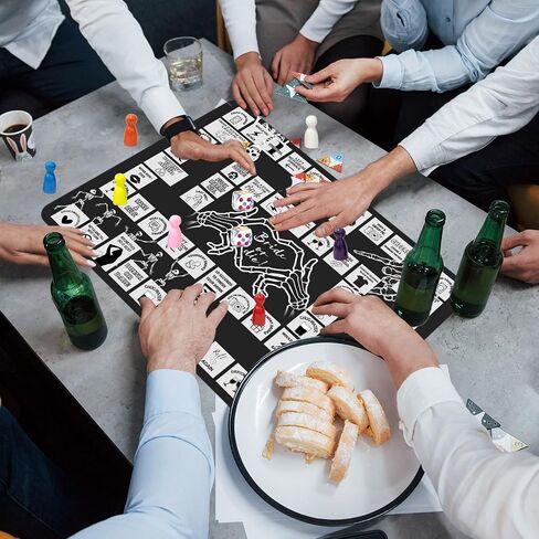Bride Or Die Bachelorette Adult Drinking Game, Black Interactive Party Rubber Mat Board Game with Two Dice, Drunk Night Drinking Game, Bachelorette Party Game Gift for Boys and Girls, 2 8 People 21+ in Kuwait