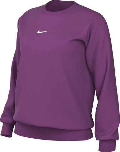 Nike Sportswear Phoenix Fleece Women's Oversized Crew-Neck Sweatshirt (DQ5733-518, Hot Fuchsia/Sail) in Saudi Arabia