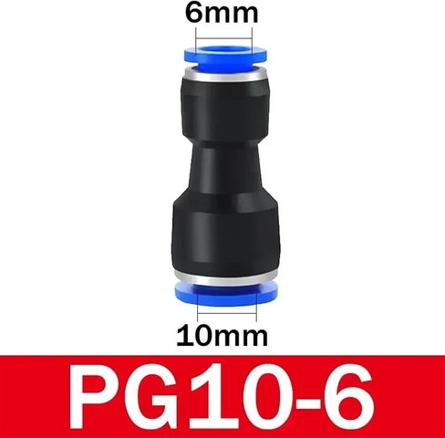 التركيبات الهوائية تركيب موصل بلاستيكي PU4mm 6mm 8mm 10mm pg لدفع أنبوب خرطوم الماء في اتصال مستقيم الغاز (PU-14) in Saudi Arabia