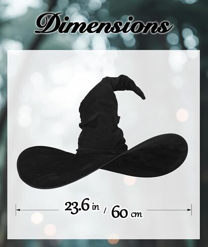 UQJE WIND'S WIDCH WITCH HAT البالغين السحرة قبعة هالوين زي in Saudi Arabia