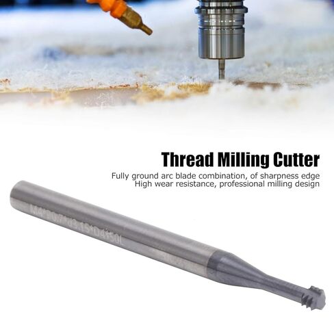 قاطع طحن الخيط 3 مقياس الأسنان 60 ° Tungsten Steel CNC Tool M4x0.7xd4x50 أدوات القطع in Saudi Arabia