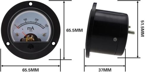 DH-52mA milliammeter 65.5X65.5MM Ammeter(20mA) in Saudi Arabia