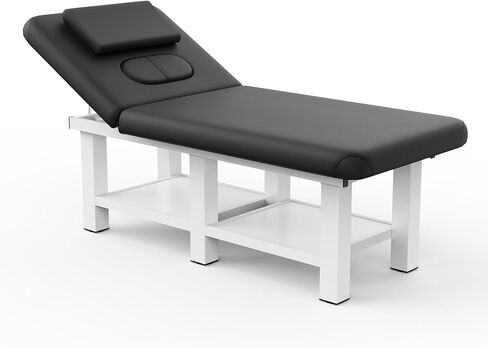 طاولة التدليك الوردي الثابتة الثابتة ، مهد سرير تجميل قابل للتعديل ، 800 رطل إطار معدني بو ، سرير سرير سرير احترافي ، 75 "L x 31.5'WW in Saudi Arabia
