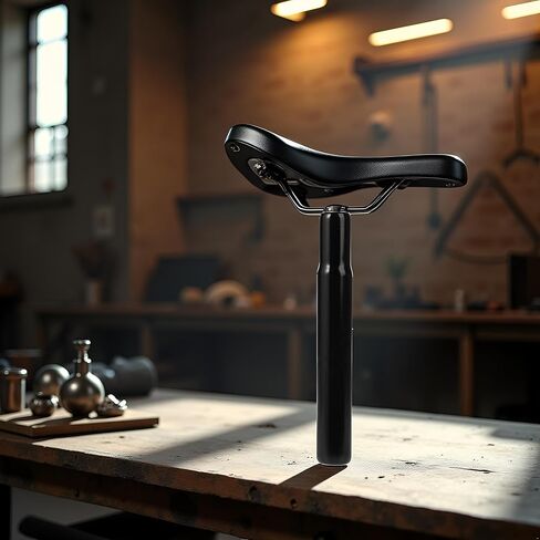 مقعد الدراجة الأسود ما بعد الصلب 25.4 ملم لأنبوب دراجة كرسي أجزاء ركوب الدراجات B. المقاود ، وظائف المقعد in Kuwait