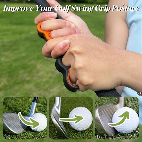 Golf Swing Trainer Grip Aid-T-Grip Training Tool لموقف اليد الصحيح وموقف الأرجوحة-فاصل السيليكون للجولف Grip for Irons & Woods-مساعدة تدريب الجولف للمبتدئين والمحترفين in Saudi Arabia