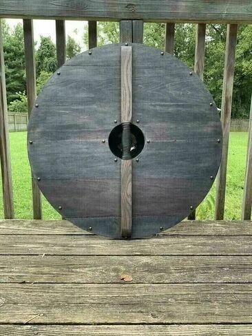 Medieval LARP Warrior Wood & Steel Viking Round Shield Armor Templar Shield in Saudi Arabia