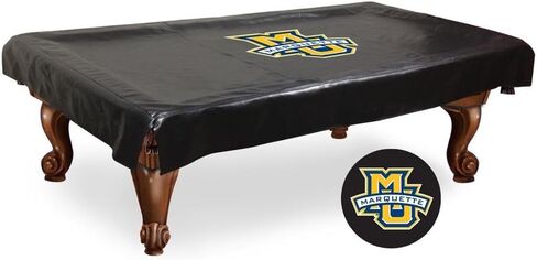 Holland Bar Stool Co. Marquette Logo Billiards Table Cover (Small: 88 in. L x 50 in. W (10 lbs.)) in Saudi Arabia