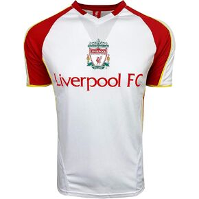 Men's Liverpool White Training Jersey, Licensed Liverpool Short Sleeve Shirt in Kuwait