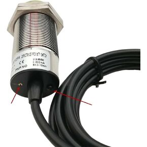Capacitive Proximity Sensor PNP Cylinder Type M30 24V 10mm Sensing Distance Metal Motion Capacitance Switch(PNP NO) in Saudi Arabia