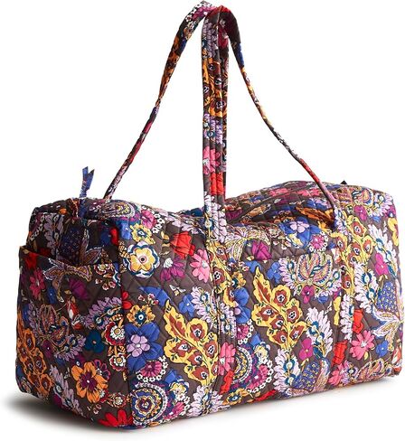 Vera Bradley Premium Cotton Large Original Duffel, Americana Red in Saudi Arabia