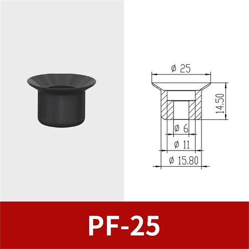 1pc PFG Patterned Inner Thread Robot Industrial Heavy-Duty Vacuum Suction Silicone Sucker Chuck(PFG-150) in Saudi Arabia