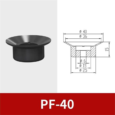 1pc PFG Patterned Inner Thread Robot Industrial Heavy-Duty Vacuum Suction Silicone Sucker Chuck(PFG-150) in Saudi Arabia