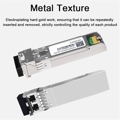 1PCS 10G SR SFP+ MODULE MULTI-MOPE DUPLEX LC GIGABIT 850NM 300M MODEL SFP SFP MODY متوافقة مع التبديل in Kuwait