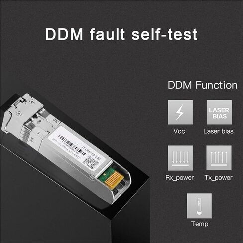 1PCS 10G SR SFP+ MODULE MULTI-MOPE DUPLEX LC GIGABIT 850NM 300M MODEL SFP SFP MODY متوافقة مع التبديل in Kuwait