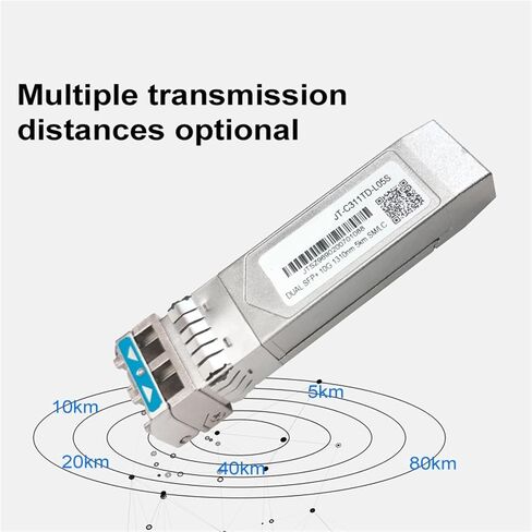 1Pcs 10G SFP+ Duplex LC SFP Module Single Mode 2~80km Optical Fiber Module 1310nm with Switch Full Compatible(10km 1310nm) in Saudi Arabia