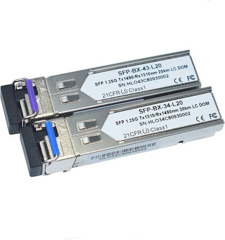 1pcs 1.25G SFP 20KM 1310/1490NM LC(1 Pairs 20KM lc) in Saudi Arabia