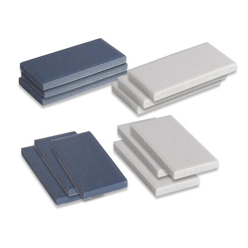 لوحة سلسلة للاختبار المعدني ، أدوات الجيولوجيا ، صخور تحديد الهوية المعدنية مجموعة بلاط البورسلين بلاط لوحة أبيض أبيض (حزمة 12) in Kuwait