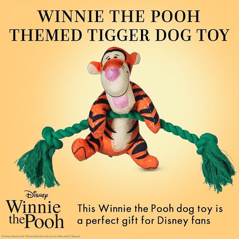 ويني ذا بوه: لعبة Eeyore Rope Pet Toy | ألعاب الكلاب ديزني | لعبة حبل السحب للكلاب المستوحاة من ويني ذا بوه ، 8 بوصة in Kuwait
