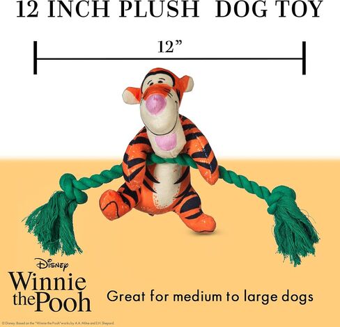ويني ذا بوه: لعبة Eeyore Rope Pet Toy | ألعاب الكلاب ديزني | لعبة حبل السحب للكلاب المستوحاة من ويني ذا بوه ، 8 بوصة in Kuwait