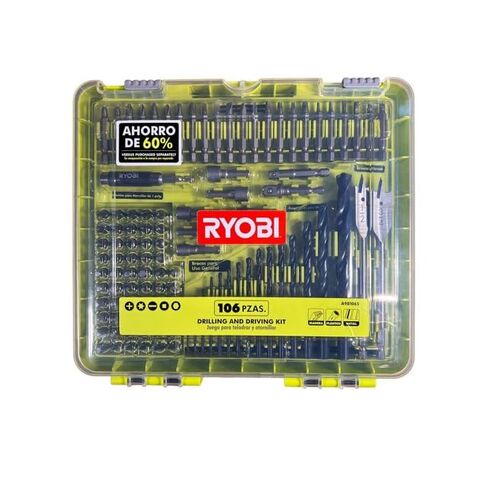مجموعة حفر وقيادة Ryobi (106 قطعة) مع حالة in Saudi Arabia