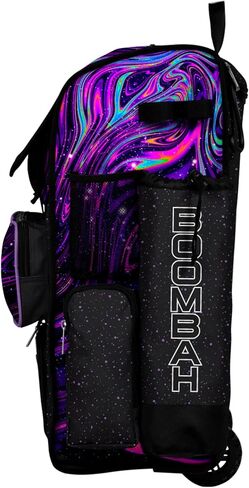 Boombah Rolling Superpack Baseball/Softball Gear Bag - مقبض تلسكوبي - يحمل 4 خفافيش - نسخة ذات عجلات - Supernova - ألوان متعددة in Kuwait