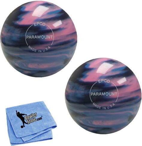 Bowlerstore Products Epco Duckpin Bowling Balls- Marbleized- Navy ، Blue & Pink (4 7/8 Inch- 3 £. 10 Oz.) 2 كرات in Saudi Arabia