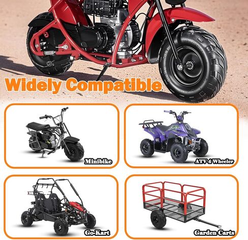 145/70-6 ATV Tires 145 70-6 Go Kart & Mini Bike Street Tires 145x70-6, 6 PR, Tubeless, Set of 2 in Saudi Arabia