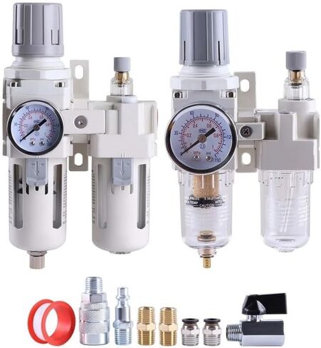 Pneumatic Pressure Regulator Combo Air Filter Lubricator Water Oil Trap Separator(AC3010 3 3l8NPT) in Saudi Arabia