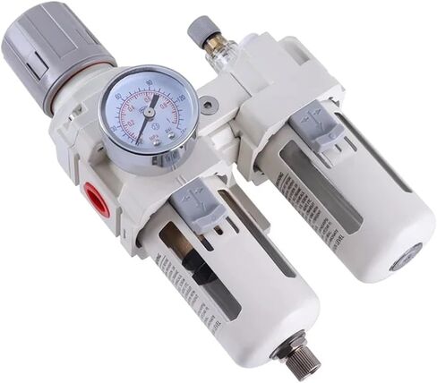 Pneumatic Pressure Regulator Combo Air Filter Lubricator Water Oil Trap Separator(AC3010 3 3l8NPT) in Saudi Arabia