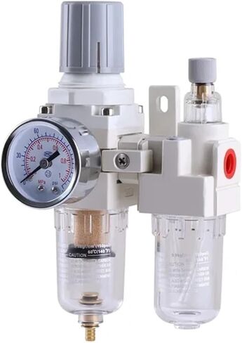 Pneumatic Pressure Regulator Combo Air Filter Lubricator Water Oil Trap Separator(AC3010 3 3l8NPT) in Saudi Arabia