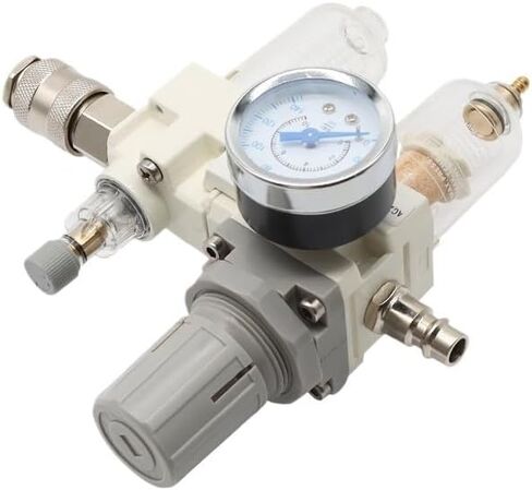 Compressor Air Filter Pressure Regulator Trap Pneumatic Oil Water Separator Pump Manual Drainage Supply AC2010-02 Type(AC2010-02 PC8-02) in Saudi Arabia