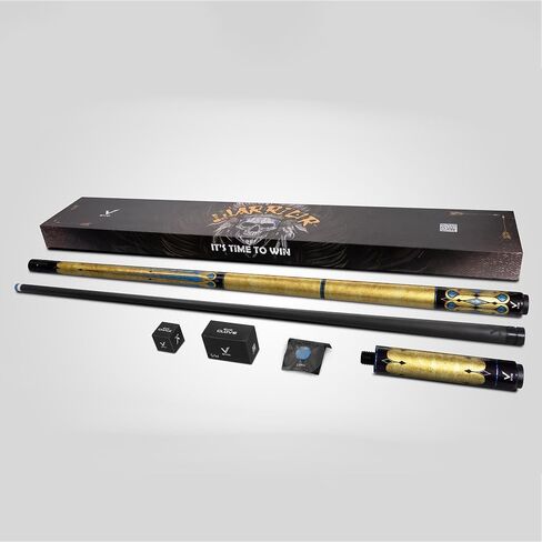 EVO Warrior Combo Maxbing Edition - Carbon Fiber Pool Cue Stick, 3/8 * 8 Pin Joint and 12.5mm Tip, Accessories 6" Extension, TIME Tip, Evo Chalk, Evo Glove in Saudi Arabia