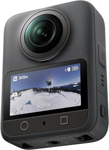 COMBO DJI OSMO 360 Adventure ، 360 كاميرا مع تصوير 1 بوصة 360 درجة ، عمر البطارية الممتد مع 3 بطاريات ، فيديو 8K 360 ° ، 4K/120 إطارًا في الثانية و 170 درجة ، كاميرا الحركة للرياضة ، VLOG in Kuwait