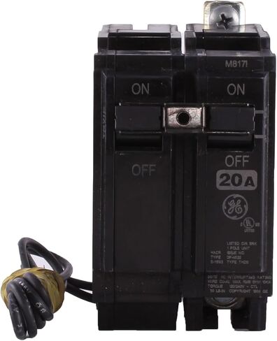 GE THQB1120ST1 1pole 20amp shunt trip circuit breaker Application Heating: Air Conditioning And Refrigeration Bolt On Mounting Approval Ul Used On Al/Aq/Alc/Aqc/Spectra Series Panelboard Thqb Model in Saudi Arabia