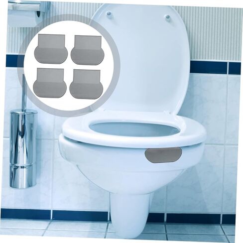 Nuobyty 4pcs مقعد المقعد مقعد المقعد المقعد مقاولات رافعات لاصق رافعات المرحاض لاستخدامها سهولة استخدام أداة الحمام المنزلية المريحة لون رمادي يمنع الاتصال المباشر مع مقعد المرحاض in Saudi Arabia