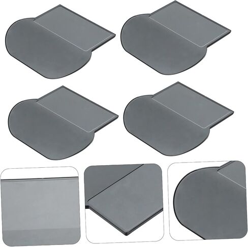 Nuobyty 4pcs مقعد المقعد مقعد المقعد المقعد مقاولات رافعات لاصق رافعات المرحاض لاستخدامها سهولة استخدام أداة الحمام المنزلية المريحة لون رمادي يمنع الاتصال المباشر مع مقعد المرحاض in Saudi Arabia