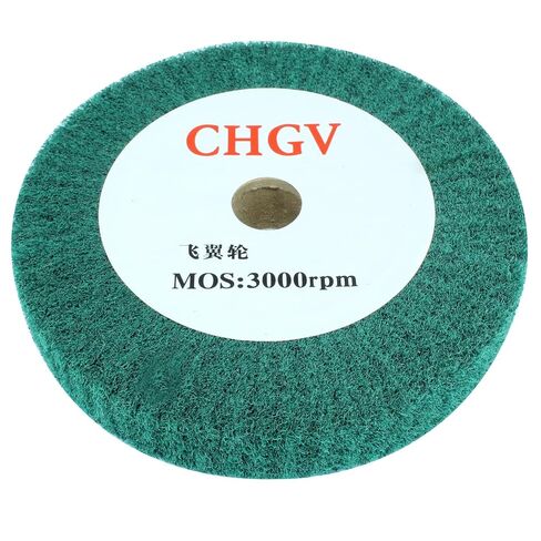 150 ملم × 25 مم عجلة صقل نايلون غير المنسوج ، 320 حبة مطحنة مقعد أحمر من النايلون عجلة رسم نايلون (1pcs ، أحمر) in Kuwait