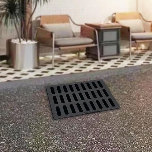 Outdoor Drain Cover, 19.7x19.7 Cast Iron Drain Sewer Grate for Catch Basin USA in Saudi Arabia