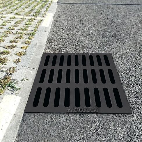 Outdoor Drain Cover, 19.7x19.7 Cast Iron Drain Sewer Grate for Catch Basin USA in Saudi Arabia