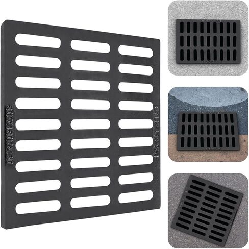 Outdoor Drain Cover, 19.7x19.7 Cast Iron Drain Sewer Grate for Catch Basin USA in Saudi Arabia