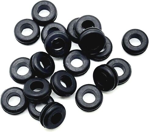 Rubber Grommet Replacement Set Compatible with Boss Guitar and Bass Pedals 1/4" ID Center Hole Durable Bushing Fits Similar Effects Brands to Protect Metal Casing in Saudi Arabia