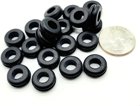 Rubber Grommet Replacement Set Compatible with Boss Guitar and Bass Pedals 1/4" ID Center Hole Durable Bushing Fits Similar Effects Brands to Protect Metal Casing in Saudi Arabia