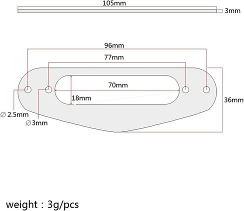 Alnicov 3 PCS Maple Wood Single Coil Pickup Place Plate Ring Ring For Guitar in Saudi Arabia