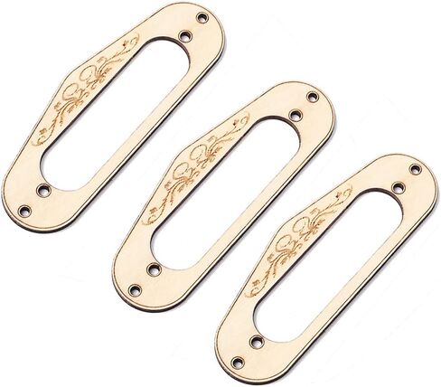 Alnicov 3 PCS Maple Wood Single Coil Pickup Place Plate Ring Ring For Guitar in Saudi Arabia