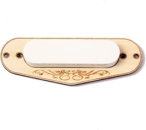 Alnicov 3 PCS Maple Wood Single Coil Pickup Place Plate Ring Ring For Guitar in Saudi Arabia