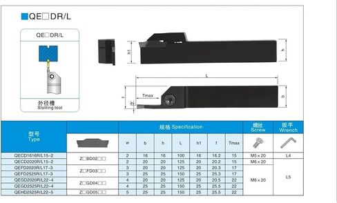 QEGD QEFD QE QECD QEHD QEGD2525R22 QEFD2525 2020 2525 QECD1616 QEHD2525R22 Grooving Lathe Turning Tool Handle External Tool(QE1616R-2) in Saudi Arabia