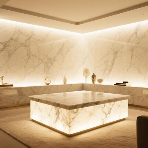 1-Pack LED Backlight Sheet 36W 24V White 6000K, 19.3X9.5 inches Each Unit LED Panel Sheet for Backlit Translucent Stone/Marble/Onyx/Quartz Countertops Walls in Saudi Arabia